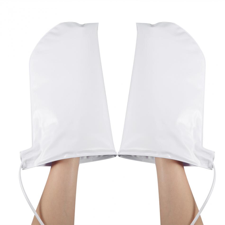 Manoplas terapéuticas eléctricas para manos y pies, terapia de cera para manicura de parafina, depilación con cera, tratamiento de SPA Mate para la piel: White Hand Mitts