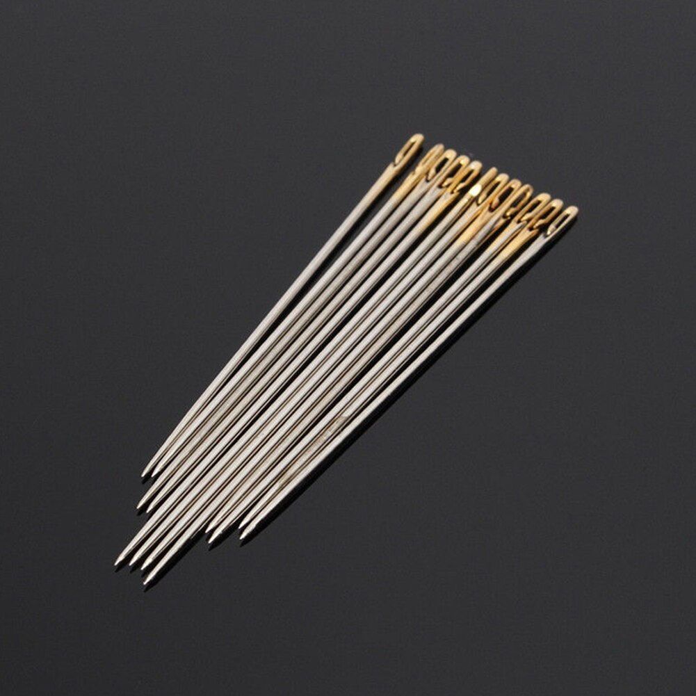 DIY Embroidery Hand Sewing Needles Thick Big Eye Sewing Self-Threading Needles