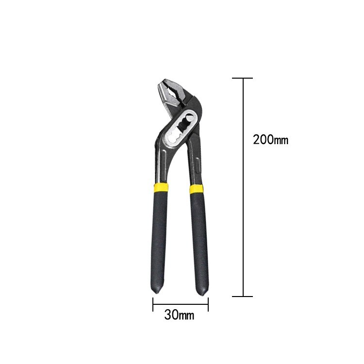 multifunctional plier 8" Water Pump Pliers Quick-release Plumbing Pliers Straight Jaw Groove Joint Plier Set: Default Title