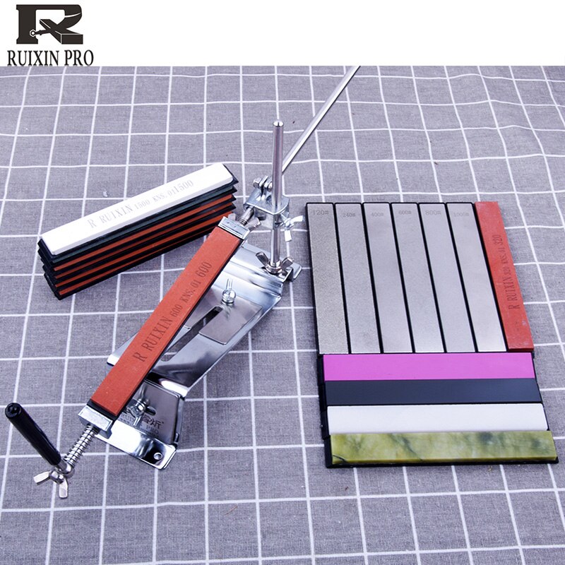 Fixed angle knife sharpener sharpening 120 3000 grit corundum diamond kitchen tools whetstone oil stone honing stones