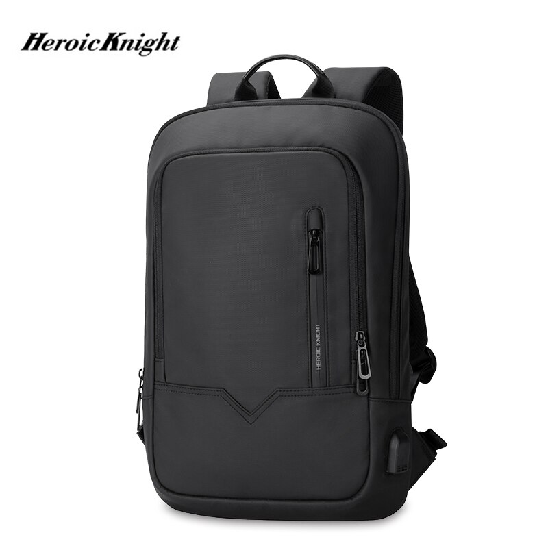 Heroischen Ritter Männer Multifunktionale Rucksack Wasserdicht 14 zoll Laptop Tasche Hohe Kapazität Tasche für Schule Business Mann Travel Pack: Black