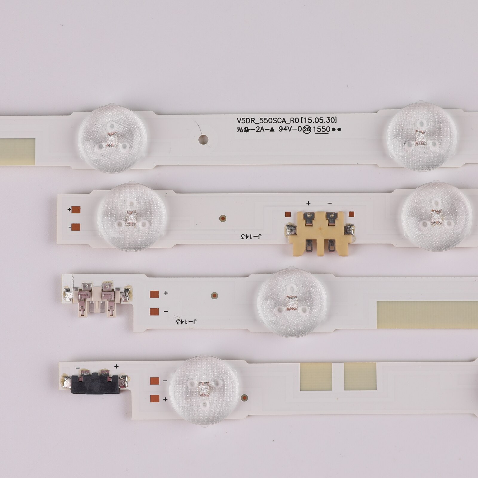 Led baggrundsbelysning strip 14 lampe til samsung 55 "tv  ue55 ju 6872 uue 55 ju 6870u ue55 js 7200u v5 dr _550 sca_r 0 v5 dr _550 scb_r 0 bn96-38481a: Bundt 2