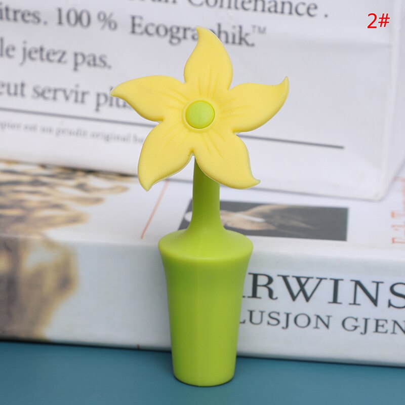 Tapas de botellas tapón de vino barra familiar herramientas de preservación de silicona Barware accesorios de cocina: 2