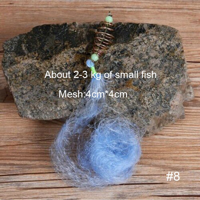 Fishing Nets Set 3D Pyramid Shape with Luminous Bead and Spring Fishing Accessories: 8