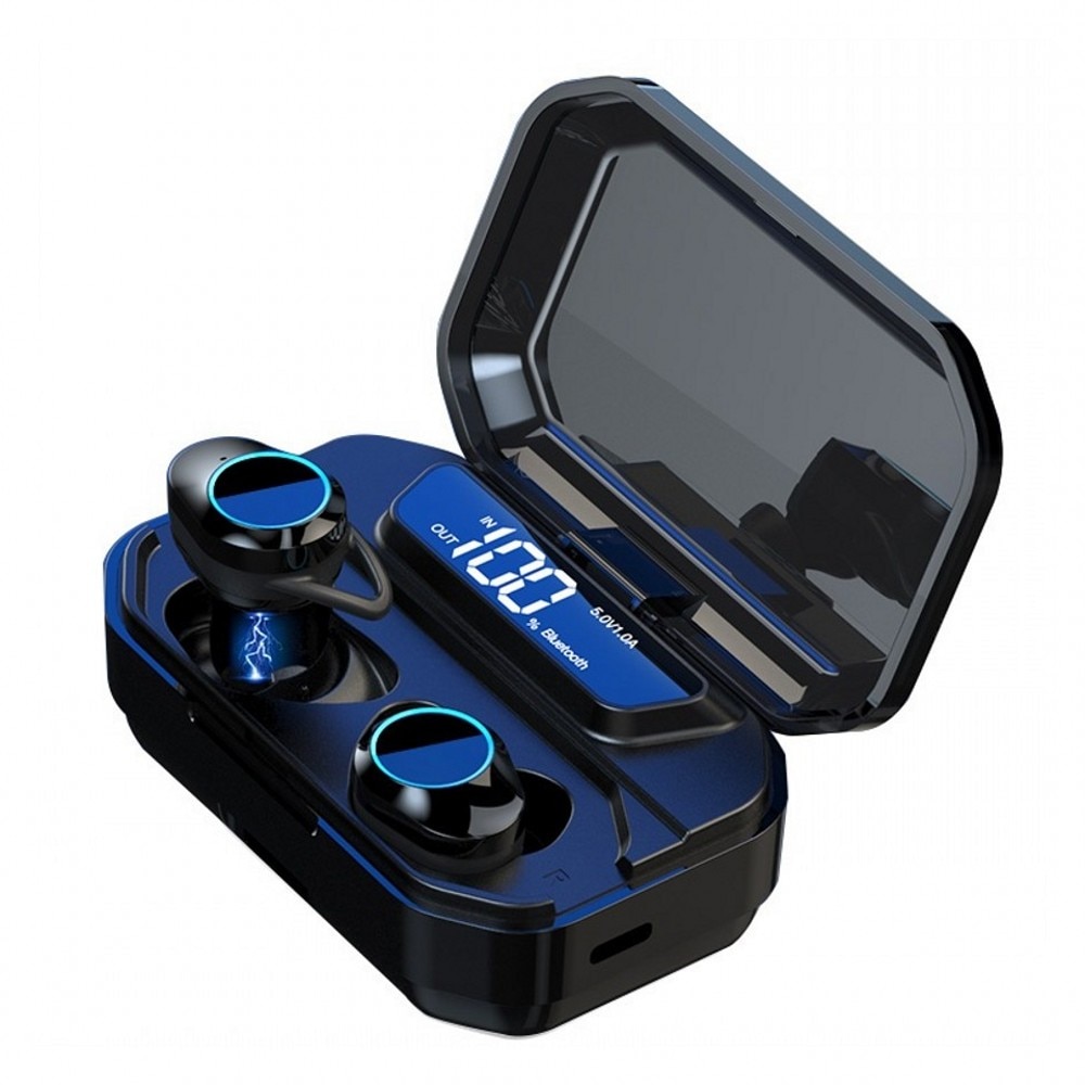 Bluetooth 5.0 Koptelefoon True Wireless In Ear Hoofdtelefoon IPX7 Waterdichte Draadloze Sport Tws Oordopjes Headset Met Charing Case