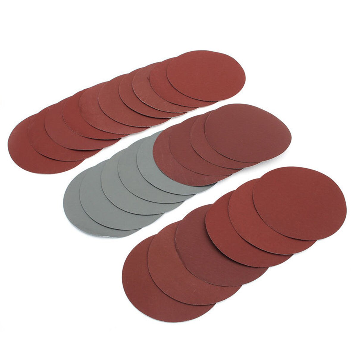 25Pcs/Set 6 Inch 150mm Round Sandpaper Disk Sand Sheets 600-3000 Grit Hook Loop Sanding Disc For Sander Grits Abrasive Tools