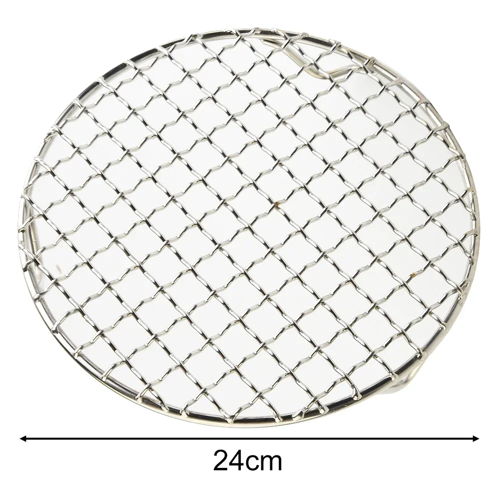 Round Cooling Baking Rack Versatile 201 Stainless Steel Wire Oven Grill Sheet For Barbecue Grilling Baking Drying BBQ Accessory: black