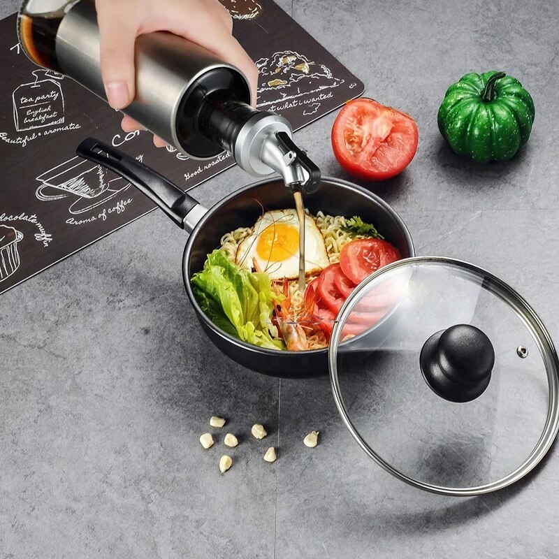 Keuken Olijfolie Cruet Fles Azijn Dispenser Olie Container No-Drip Dubbele Muur Koken Olie Dispensering Fles Vaatwas Veilig