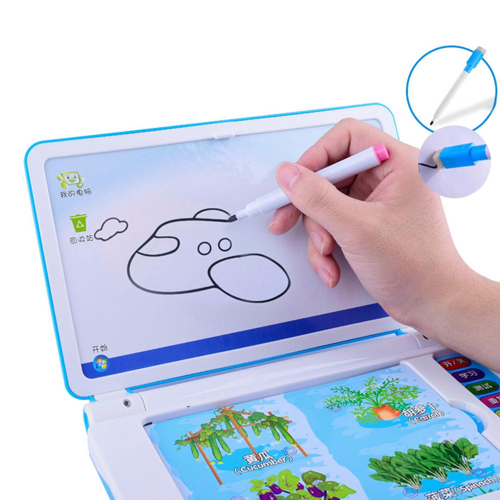 Skole baby multifunktions sprogindlæringsmaskine børn bærbar legetøj tidlig pædagogisk computer tablet udstyr forsyninger