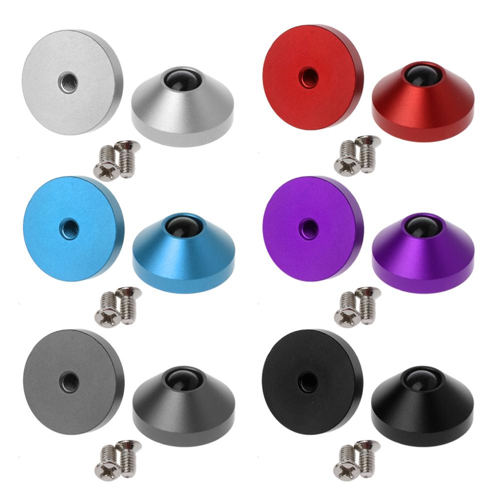 2Pcs Mechanical Keyboard Feet Anodized CNC Aluminum Feet Metal Case With Screws