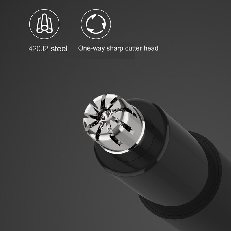 Xiaomi recortador de pelo de nariz para hombre Mini recortador eléctrico de pelo de la nariz oreja Potable afeitadora de pelo de la nariz limpiador impermeable seguro