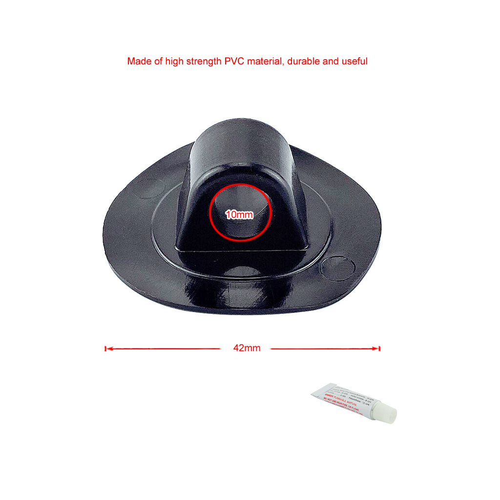 PVC Seil Halterung mit Kleber Clip Haken Seil Schnalle Rudern Boote ziehen Sicher Haken Schlauchboot Kajak Beiboot Zubehör