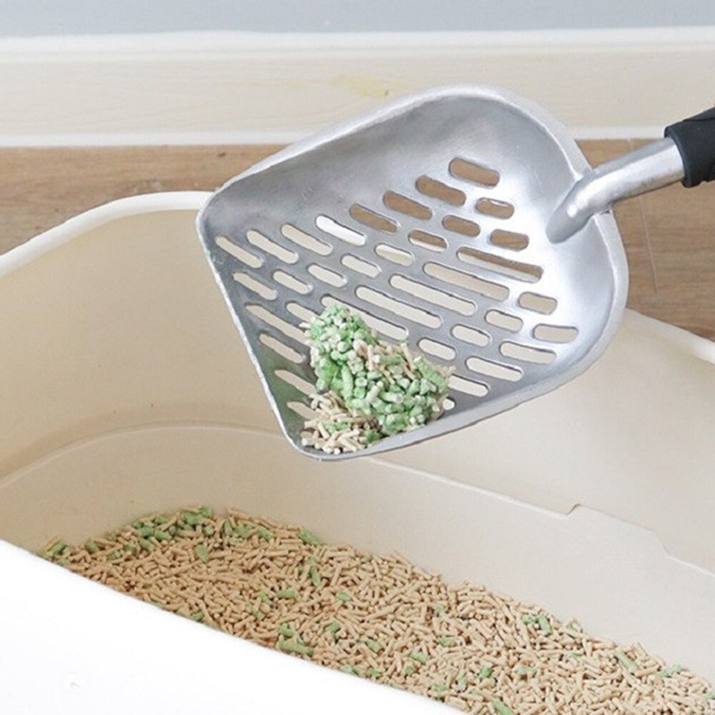 Kattenbakschep metaal huisdier kattenzandschep afval kittenpoep schoonmaakgereedschap hond kat huisdierbenodigdheden kattenbakschep