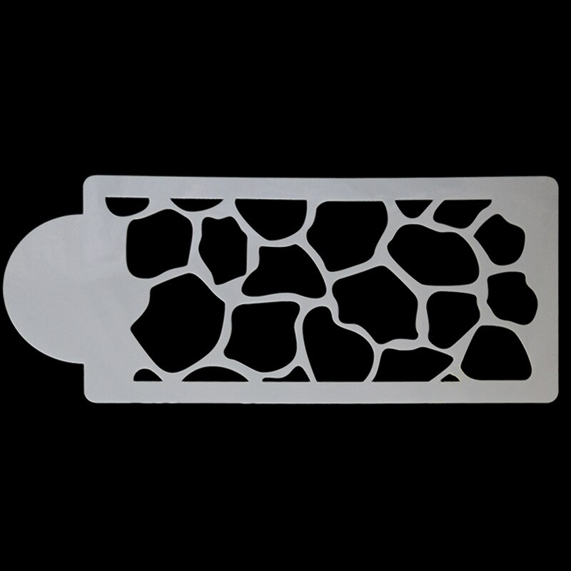Aomily 4 stk/sett sebra leopard print vill stil kake sjablong airbrush maleri form kaker fondant kake mousse dekorasjonsformer