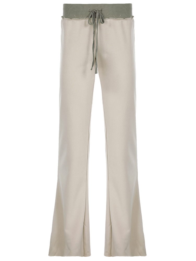 Rockmore Damen-Schlauch mit festem Kordelzug ein der Taille und ausgestellten Beinen, Straße-Jogginghose, modische, lässige, bequeme Unterhose