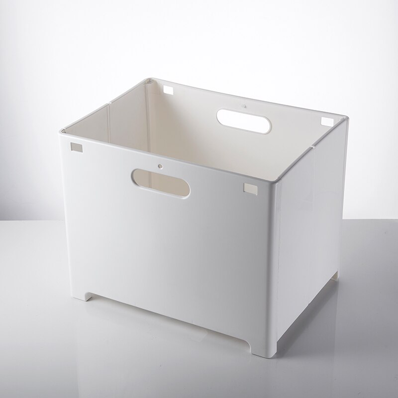 Wasmand, opvouwbare wasmand, multifunctionele opbergdoos, wit/grijs: Wit