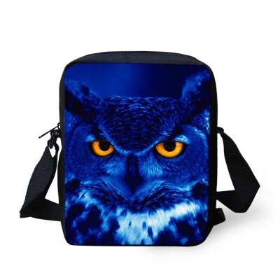 Men Messenger Bag 3D Animal Leopard Head Mini Crossbody Bag Kids Travel Bags Boys Children Small Handbag Mochila Bolsas: C4033E