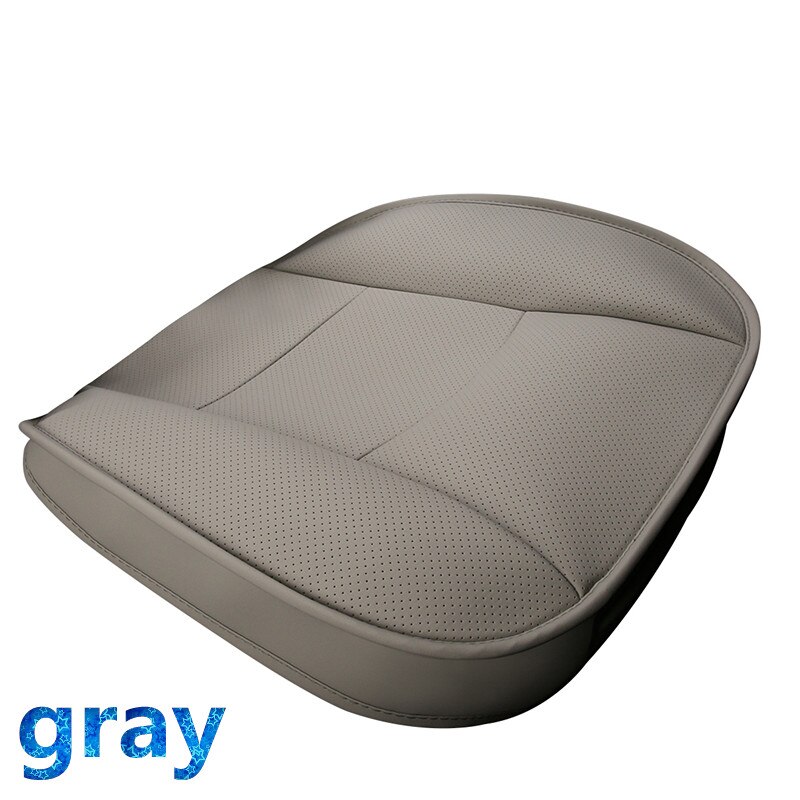 Le siège de voiture universel automatique en cuir de luxe couvre le siège des véhicules à moteur couvre le style de voiture pour Porsche Cayenne SUV Cayman Macan 90% voitures: GRAY