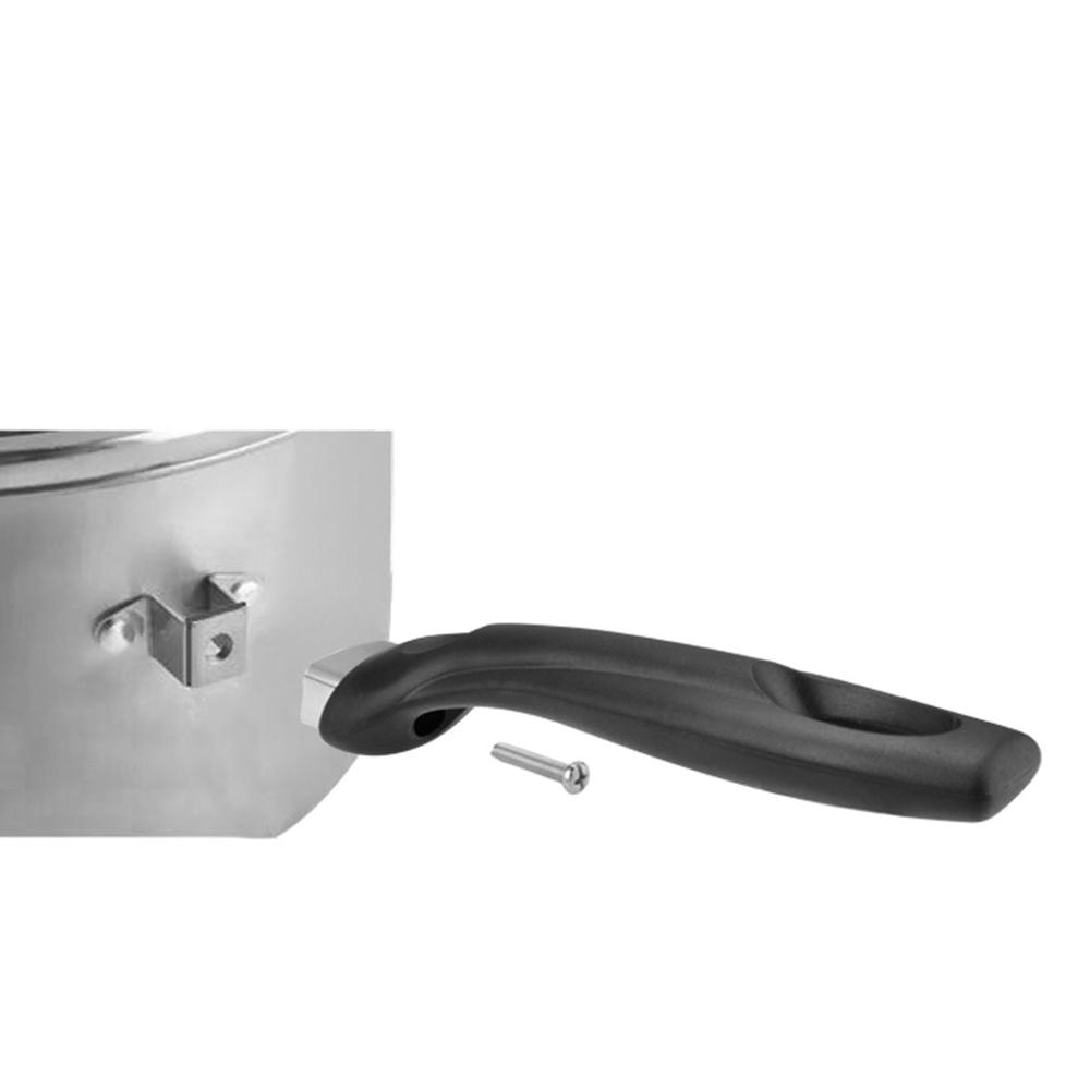 Uniwersalny wymienny patelnia uchwyt garnka demontowalne anty poparzenia bakelitu uchwyt garnka s czarny uchwyt robić ręki robić naczynia robić gotowania