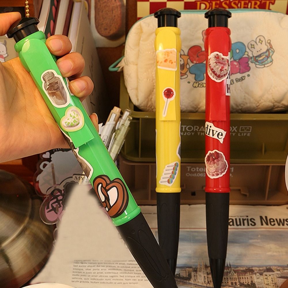 Plastic Big Ballpoint Pen Large Fun Oversize Writting Pen Props Toys Novelty Toy Huge Neutral Pen Stationery