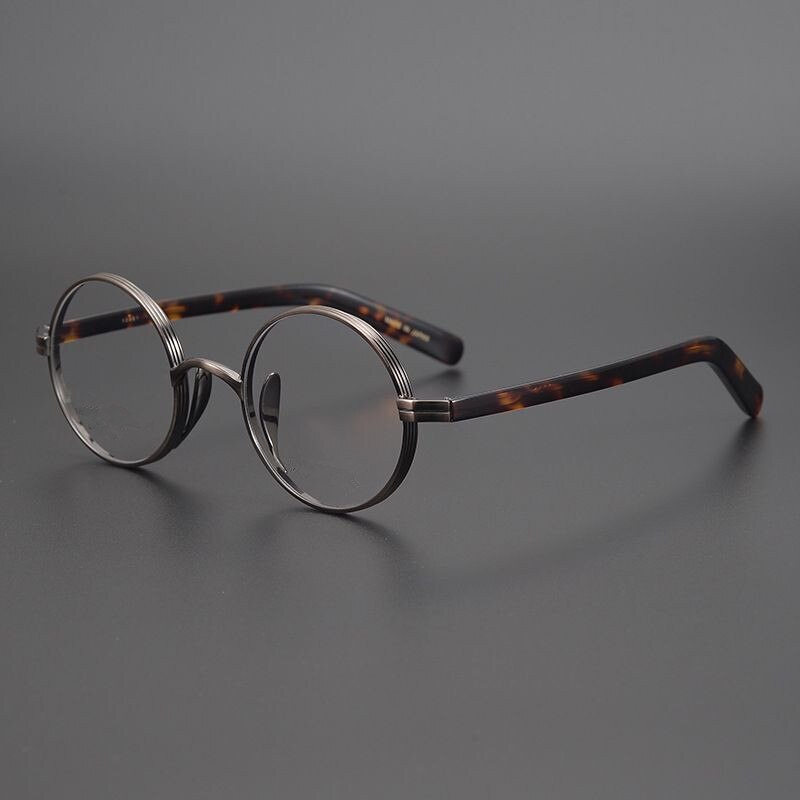 Japon fait à la main John Lennon titane cadre rond Vintage hommes lunettes Super léger petit visage lunettes femmes haute myopie Oculos