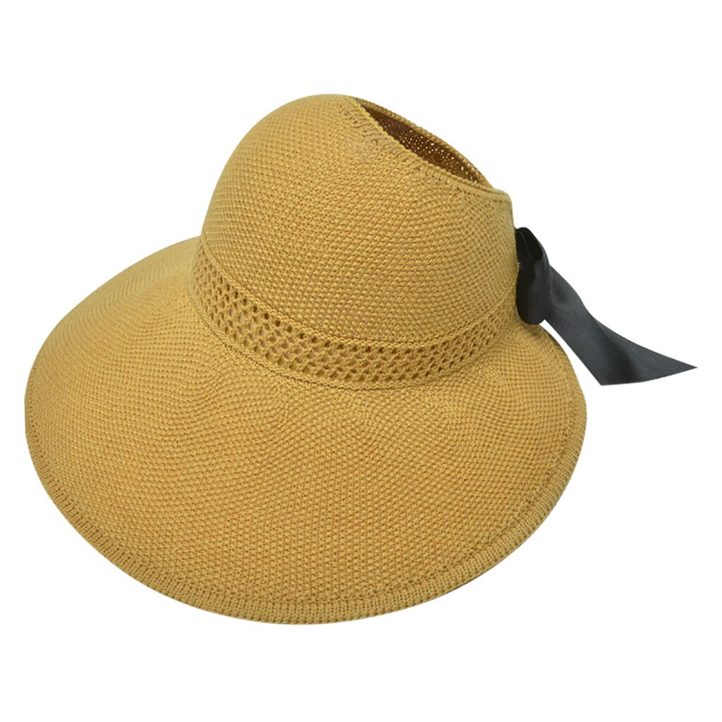 Las señoras de las mujeres de verano Sombrero Floppy playa protector solar ciclismo ajustable gorro Sombrero de paja de de y de Sombrero: I