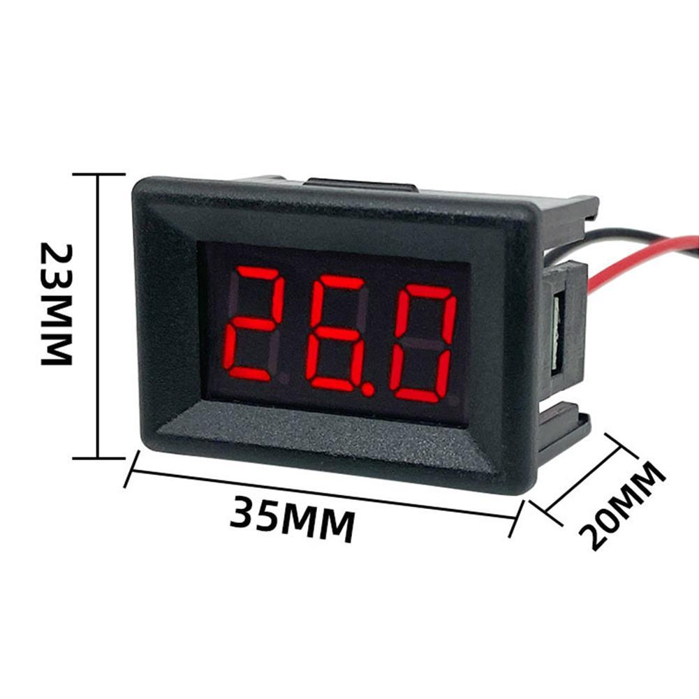 Auto LED Digital Anzeige Voltmeter Motorrad Spannung Messgerät Meter Tafel Blinkt Wasserdichte Warnleuchten Auto Zubehör 12 V