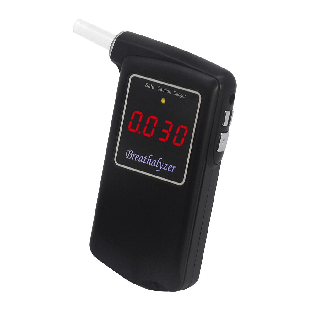 Professionele Blaastest Digitale Adem Alcohol Tester Alcohol Tester Meter With10pcs Transparante Mondstukken Alcohol Tester