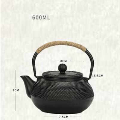 Støbejerns tekande japansk tetsubin kedel tepotte drinkware værktøjer kung fu infusers rustfrit stål netfilter 300ml-1200ml