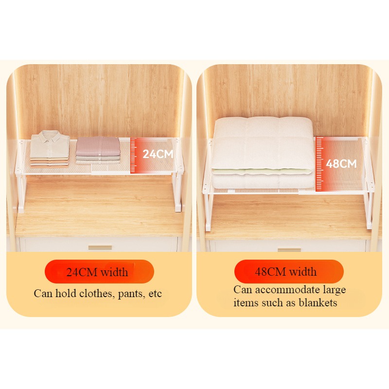 Scalable Wardrobe with Layered Partitions Wardrobe Partition Boards Cabinet Interior Compartments Storage Shelves and 스토리지 베이