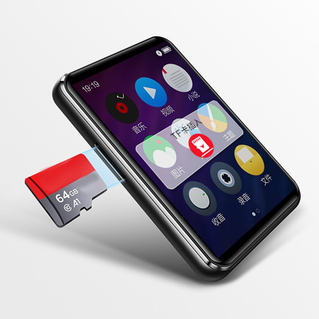 4/8/16GB MP3 MP4 Player Touch Control 2.8-inch Screen HiFi Video Player Students E-book Reader Music Listening