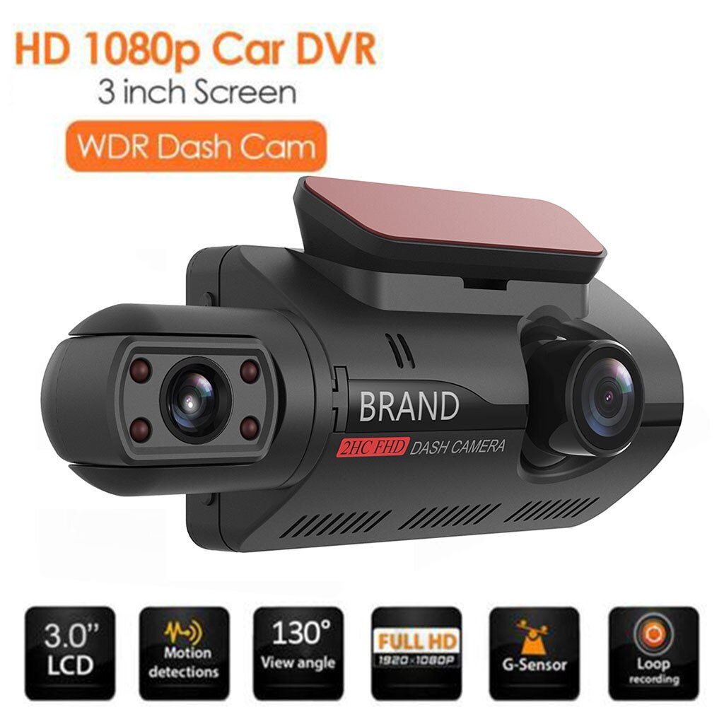 3Inch 1080P Dc 5V/2A Ips Lcd Auto Dvr Dual Lens Rijden Recorder Camera Wifi Gps hd Nachtzicht Dvr/Dash Camera