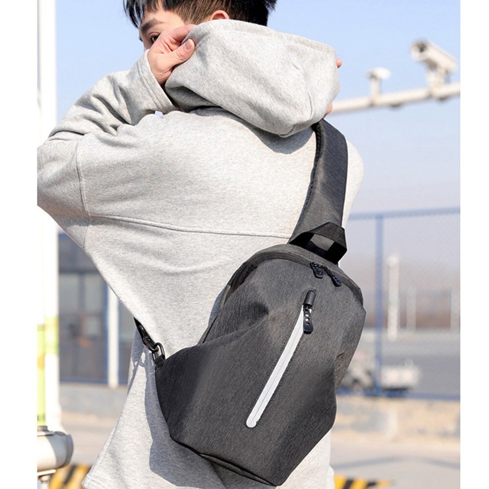 HeloFrn Creatieve Mannen Borst Zakken Taille Waterdichte Oxford Messenger Bag Man Crossbody Schouder Verpakking Reizen Casual