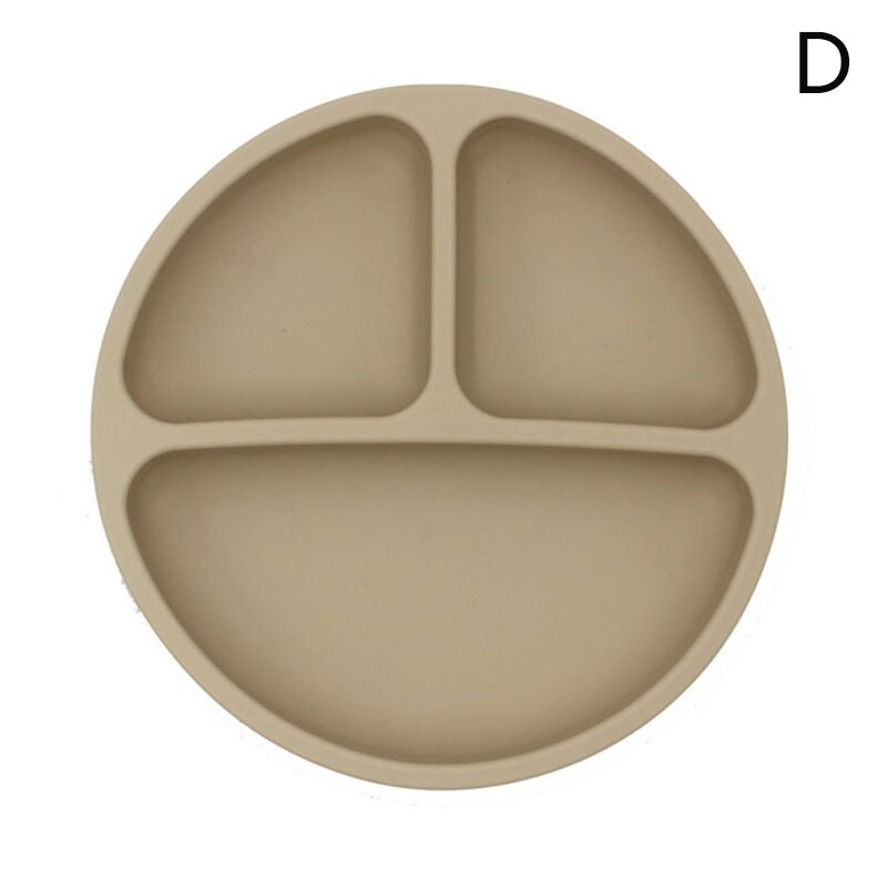 Baby Safe Siliconen Eetkamer Plaat Solid Leuke Cartoon Kinderen Gerechten Zuig Waggel Training Servies Kids Feeding Bowls: D