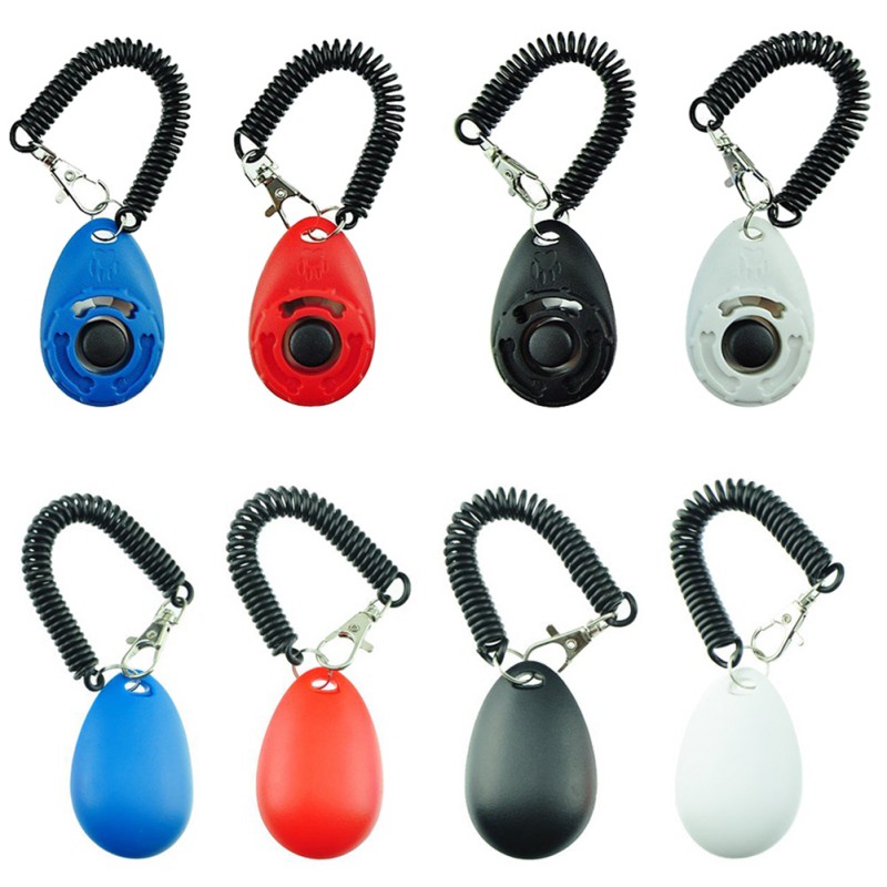 4-Pack Dog Training Clicker with Wrist Strap - Pet Training Clicker, Big Button Clicker Set