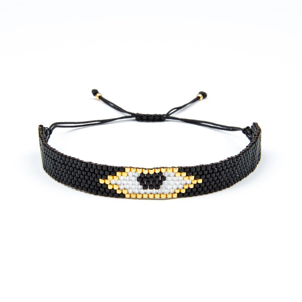 andare2boho Del Braccialetto Delle Donne Turco dell'occhio diabolico Del Braccialetto Miyuki Pulseras Mujer Moda 2020 Gioielli Fatti A Mano Telaio Tessuto Bracciale Regalo Gioielli: MI-B180475 Pulseras