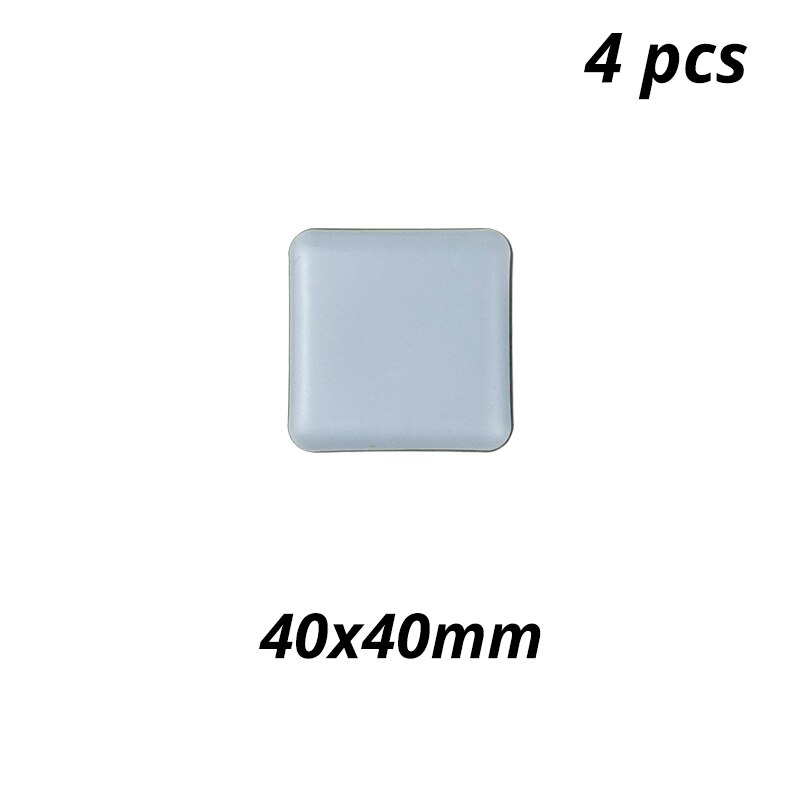 Magic Furniture Easy Sliders Felt Pad Rubber Feet Floor Protector Chair Pad Round Glides Seat Leg Protectors Table Pads: Square 40x40mm 4pcs