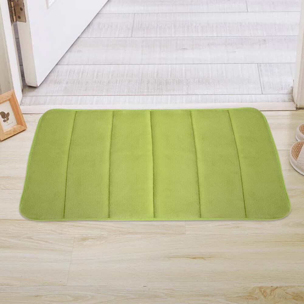 Tapete de banho quarto casa prática não-escorregar tapetes memória espuma tapete chuveiro almofada para banheiro cozinha: green