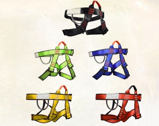 Harnais d'escalade demi-corps pour adulte, rappel extérieur, siège de sécurité, ceinture de poitrine, camping, randonnée