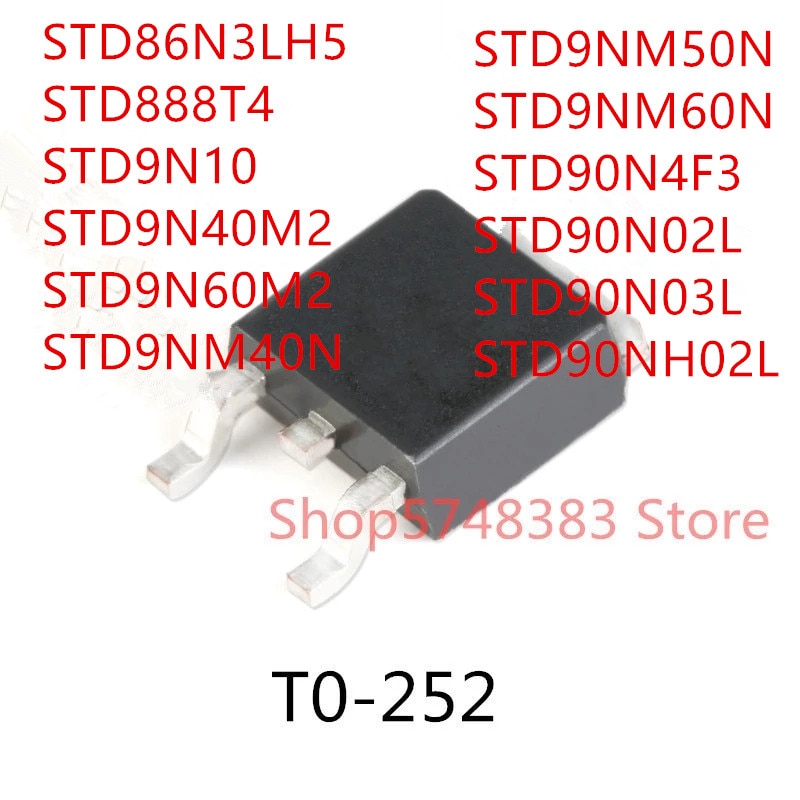 10PCS STD86N3LH5 STD888T4 STD9N10 STD9N40M2 STD9N60M2 STD9NM40N STD9NM50N STD9NM60N STD90N4F3 STD90N02L STD90N03L STD90NH02L