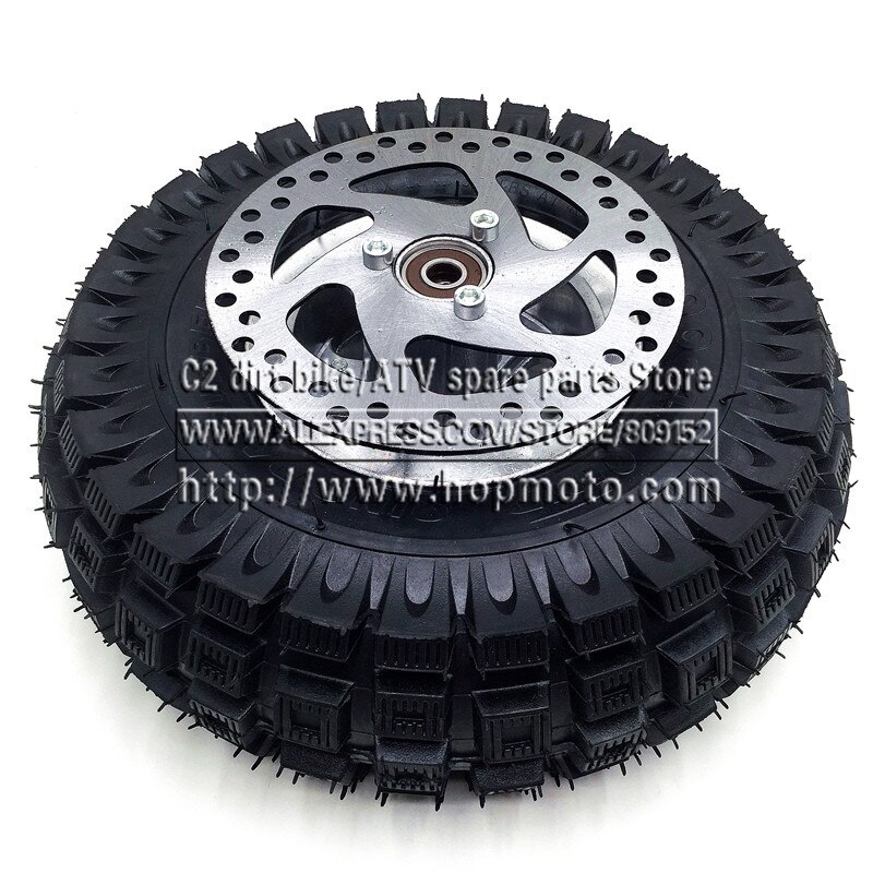 3.00-4 Electric Scooter Front Wheel tyre Alloy Rim hub and inner tube wheels 140MM Brake Disc Plate Gas scooter bike