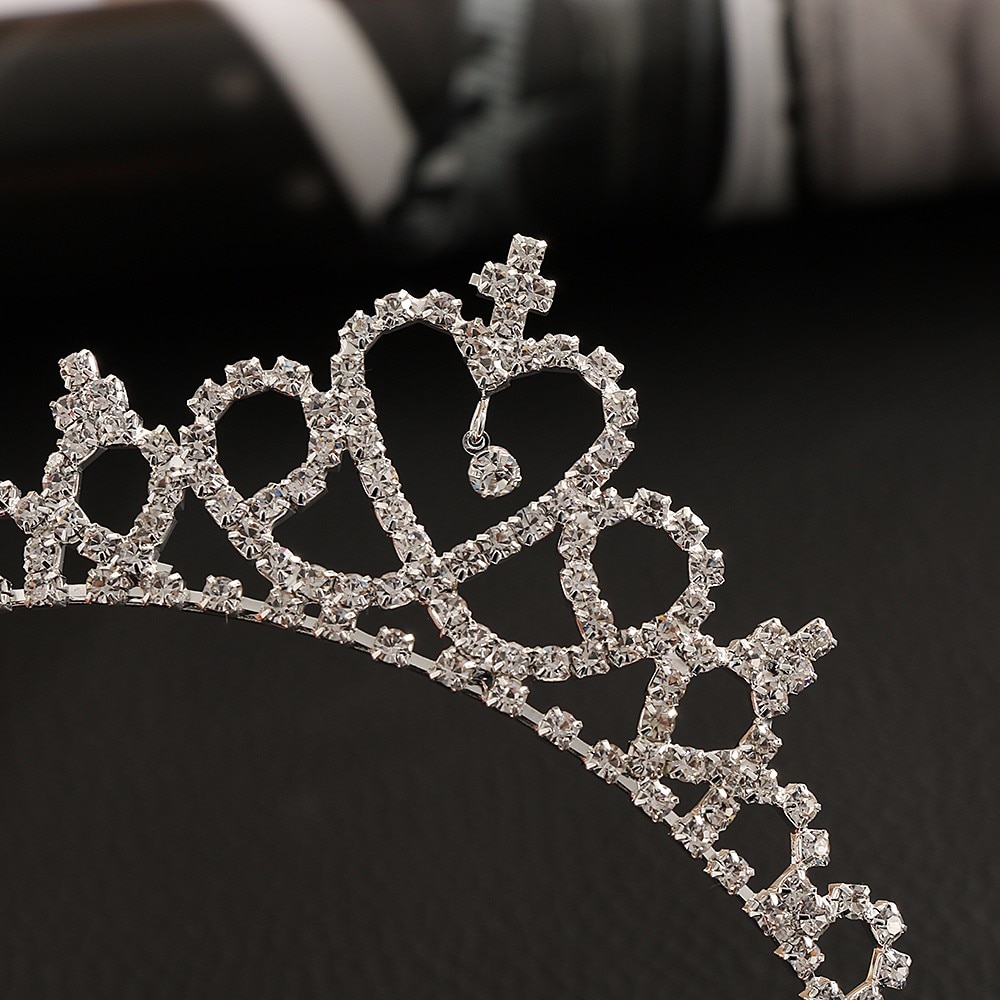 Diadèmes et couronnes de princesse en cristal pour filles, bijoux de cheveux, accessoires pour bal de mariage