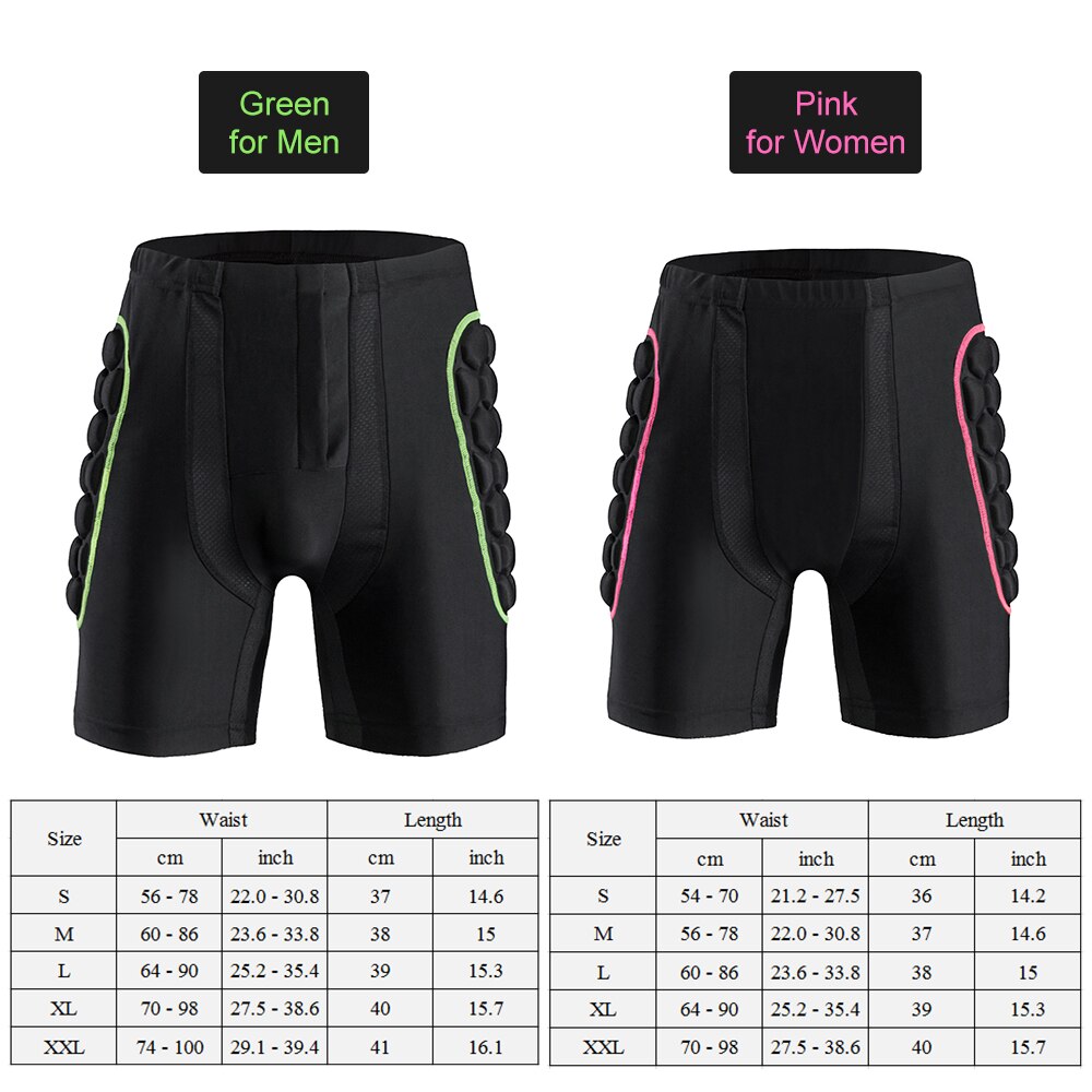 Männer der Hüfte Hintern Schutz Gepolsterte draussen Sport Skifahren skaten Snowboard kurze Hose Hüfte Schutz kurze Hose Pad Für Ski Snowboard