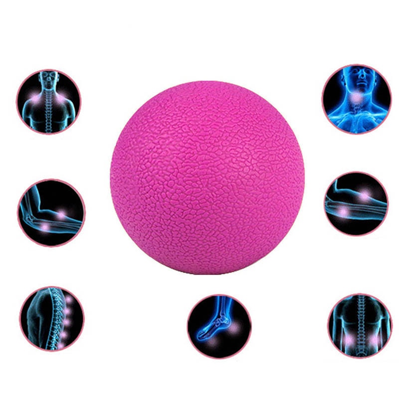 Lacrosse Massage Ball Sport Yoga Gym Balls TPE Mobility Trigger Point Body Pilates Fitness Training Neck Pain Muscle Release