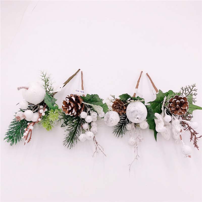 9 stijlen kunstbloem rode kerst bessen dennenappel takken kerstdecoratie voor thuis bloemendecoratie bloemenknutsels