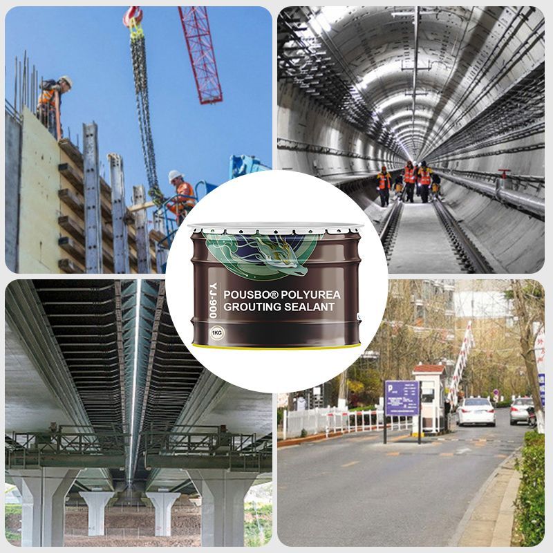 Polyurea fugemasse polymer fugevæske tetting av sprekker i vegger ekspansjonsfuger lekkasjeplugging gummi vanntett belegg