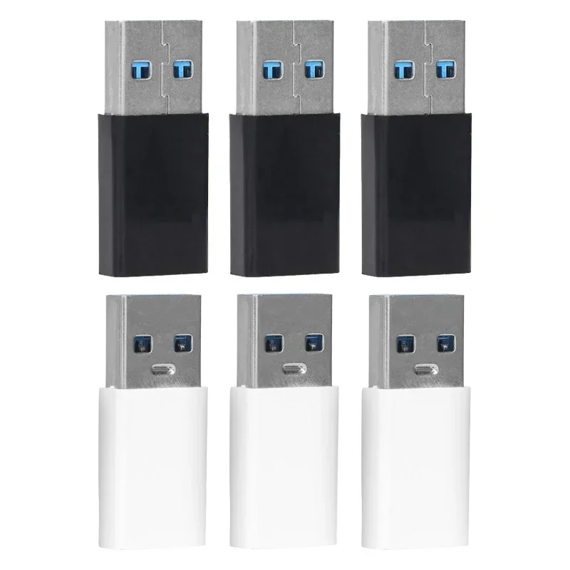 OTG Connector USB To Type C Mobile Phone Adapter USB 3.0 Male to Female USB Type C Converter For PC Laptops Macbook Xiaomi: black