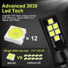 360Degree LED Headlight 6500K Car SMD Waterproof White DC 9-32V Durable