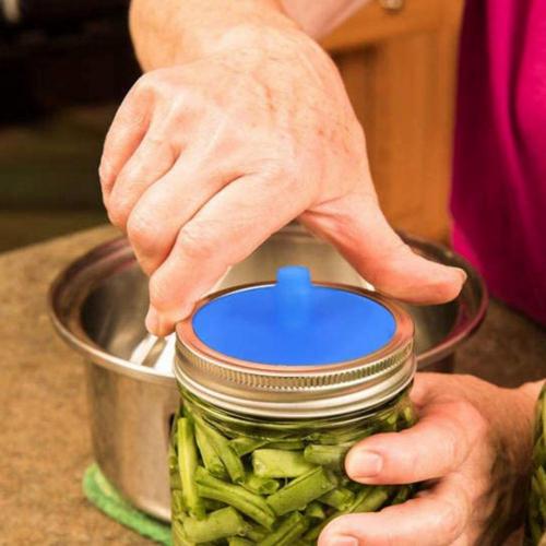 5Pcs Silicone Waterless Fermenting Airlock Lids Covers for Wide Mouth Mason Jar: 5Pcs Lids with Rings