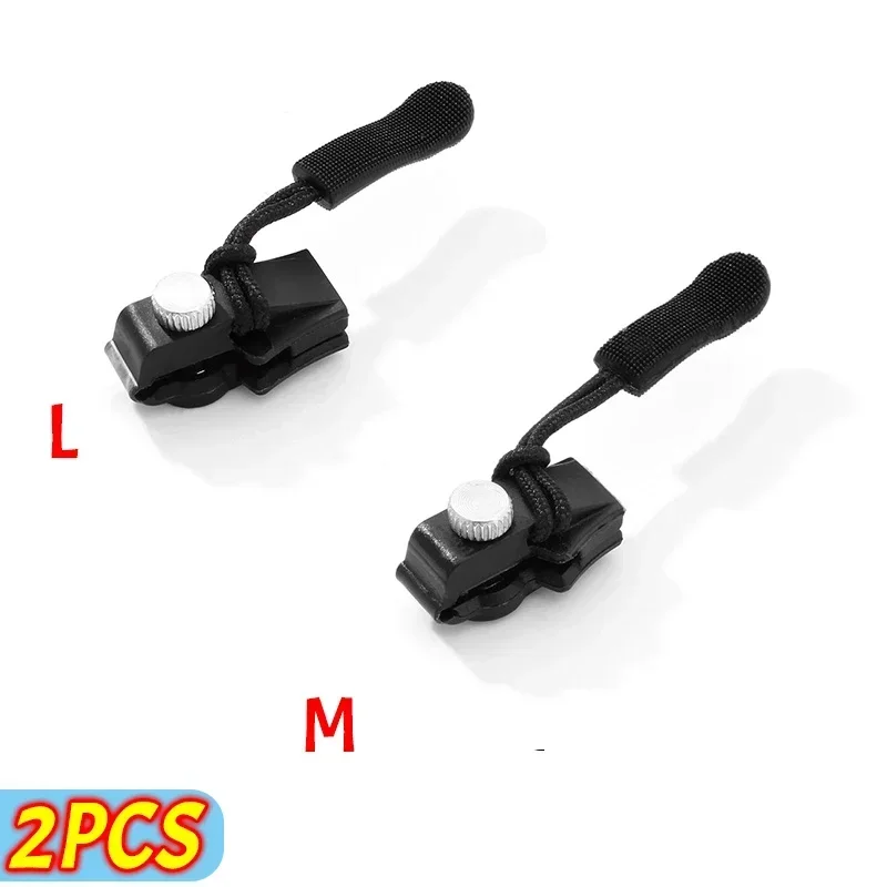 2-6pcs Zipper Repair Kit Universal Instant Zipper Repair Replacement Zippers Sliding Teeth Rescue Zippers Head 3 Different Sizes: Red